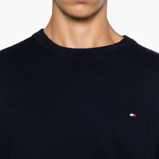 Men's Tommy Hilfiger Midnight Blue Cotton-Cashmere Crew Neck Sweater