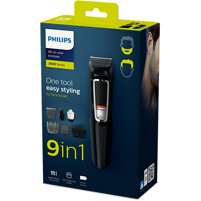Philips Multigroom Series 3000: 9-in-1 Face, Hair & Body Trimmer