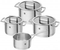 Zwilling Vitality 4-Piece Stainless Steel Cookware Set, Induction, Oven & Dishwasher Safe