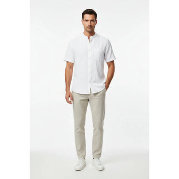 Livergy Men's Short Sleeve Button-Up Shirt