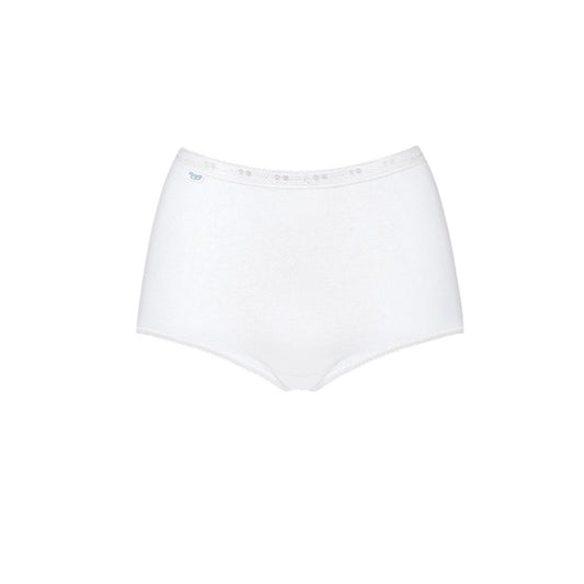 Sloggi Women's Soft Cotton Briefs White - Everyday Comfort Underwear