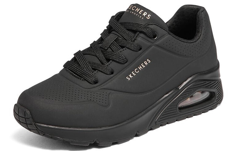 Skechers Women's Uno Black Classic Air-Cooled Memory Foam Sneakers