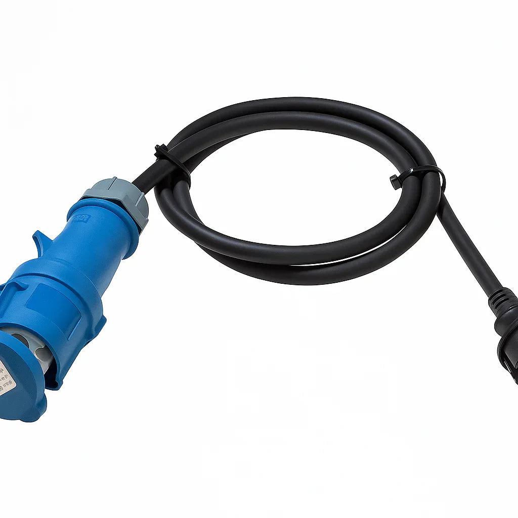 Durable 1.5m CEE Adapter Cable H07RN-F 3G2.5 Schuko to CEE Coupler - Gomix Brands Outlet