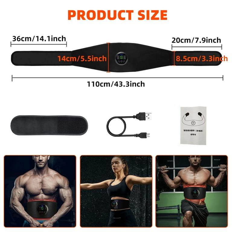 DFITO Wireless EMS Smart Abdominal Muscle Toner Belt for Core Strength Training