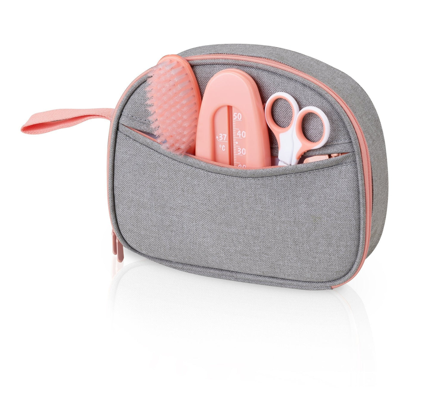 Babymoov Gray Peach Baby Care Bag with 9 Essentials