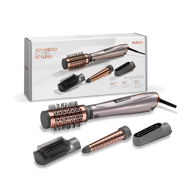 BaByliss Air Style 1000 Multi-Attachment Hair Dryer Brush for Sleek, Voluminous Hair
