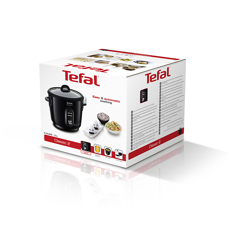 Tefal Classic 2 Automatic Rice Cooker: Perfect Fluffy Rice, Steamer, Keep Warm