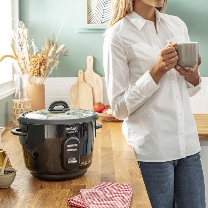 Tefal Classic 2 Automatic Rice Cooker: Perfect Fluffy Rice, Steamer, Keep Warm