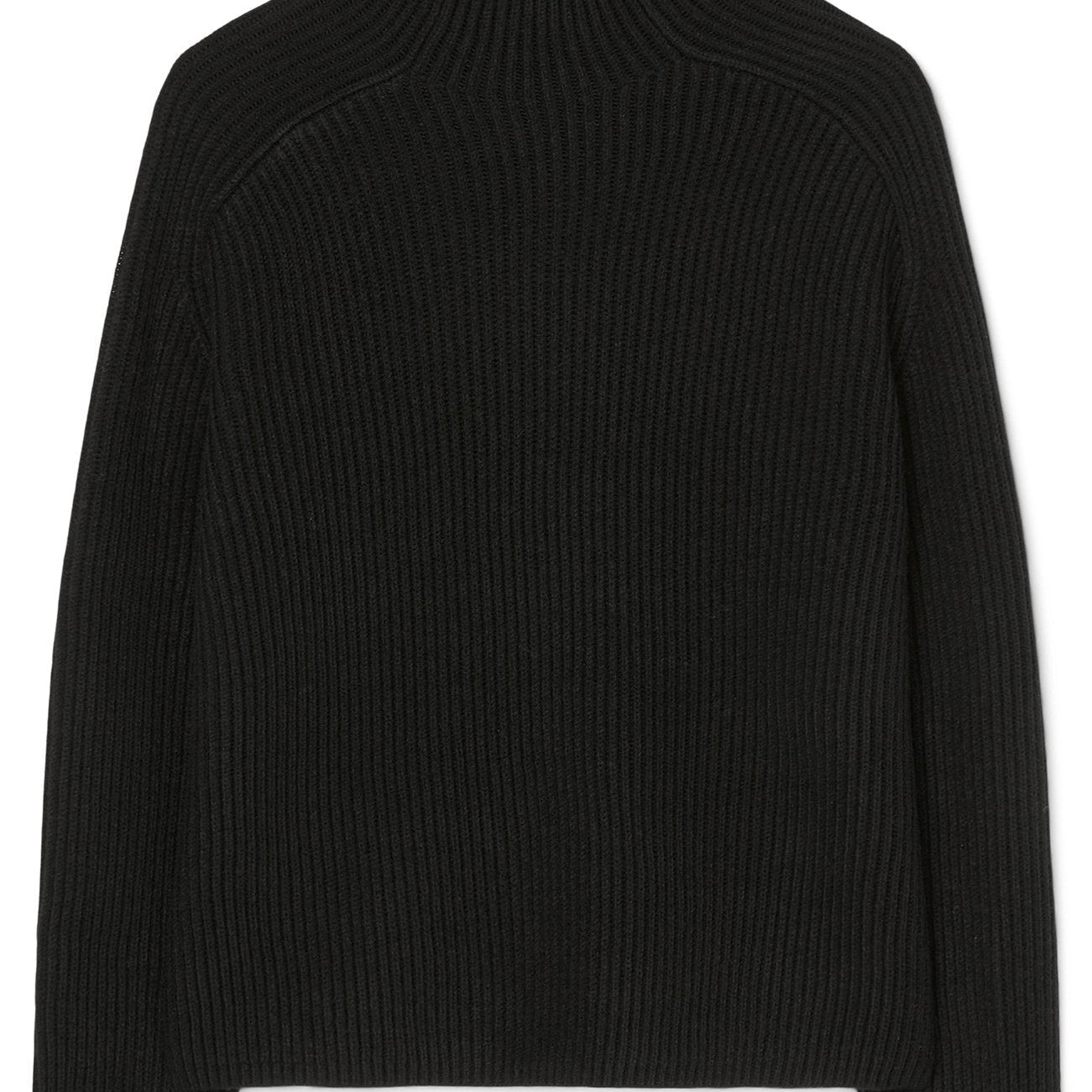 Marc O'Polo DENIM Women's Black Ribbed Turtleneck Sweater Warm Knitwear