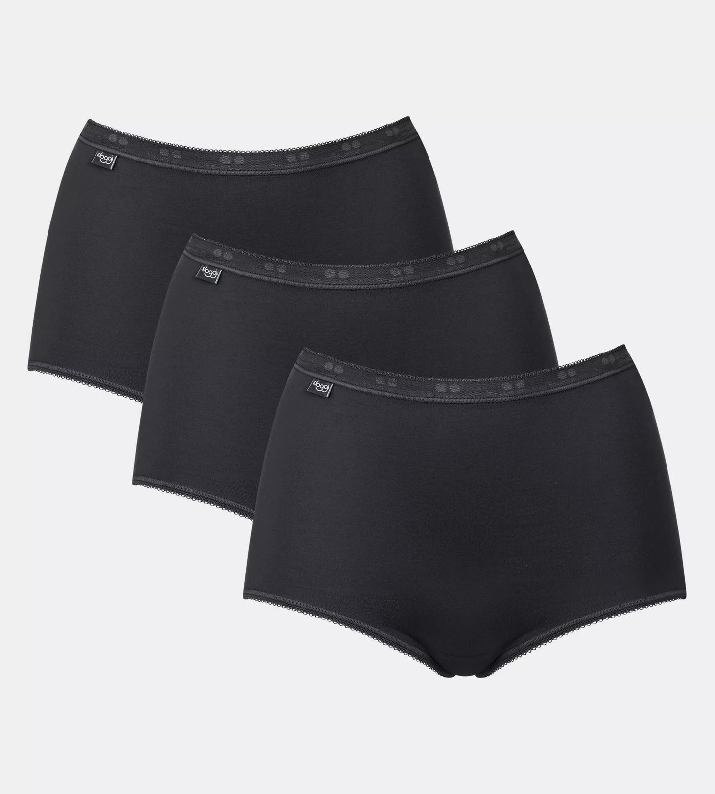 Sloggi Basic+ Women's Maxi Knickers 3-Pack: Ultra-Comfortable High-Waist Cotton Underwear