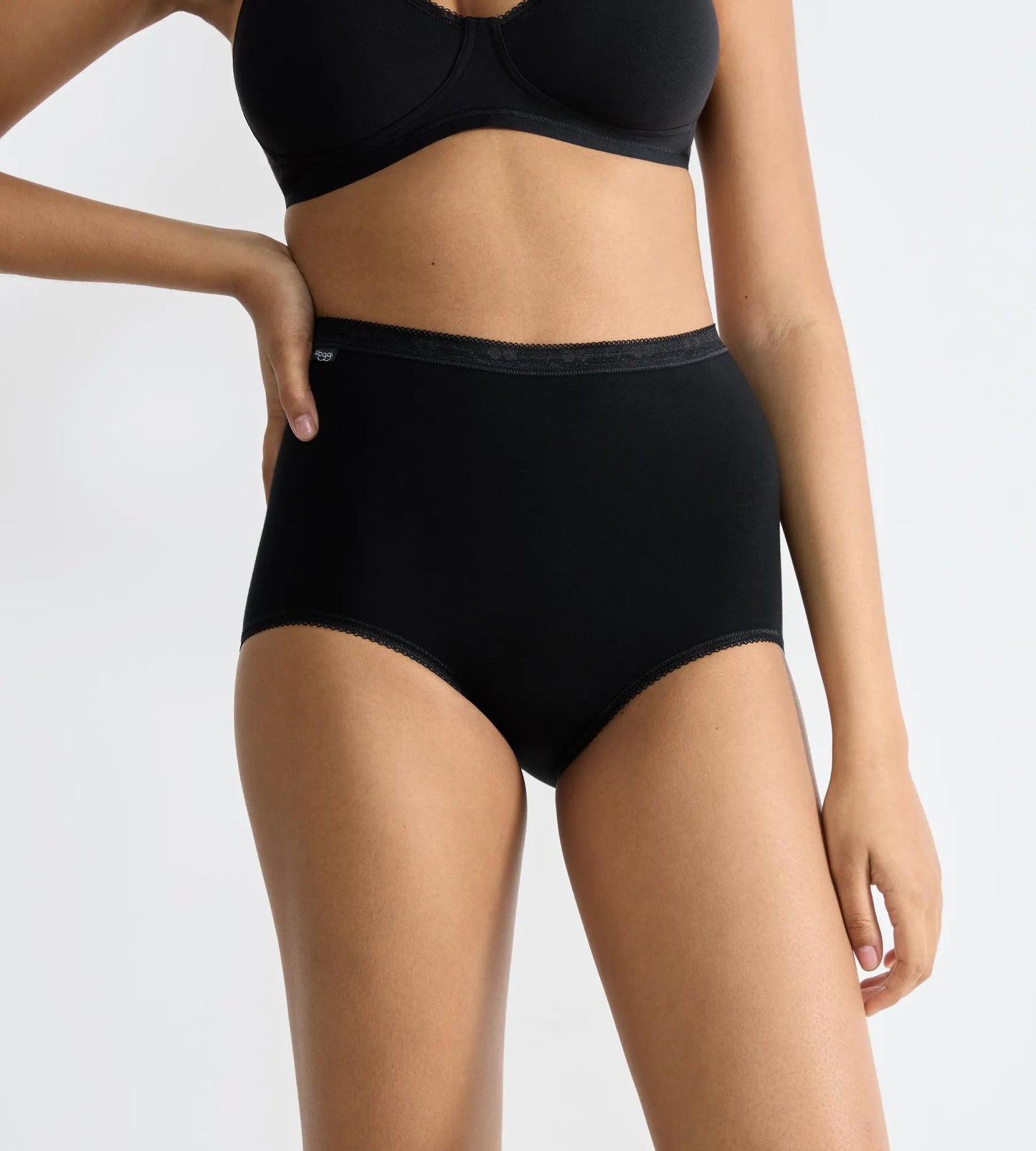 Sloggi Basic+ Women's Maxi Knickers 3-Pack: Ultra-Comfortable High-Waist Cotton Underwear