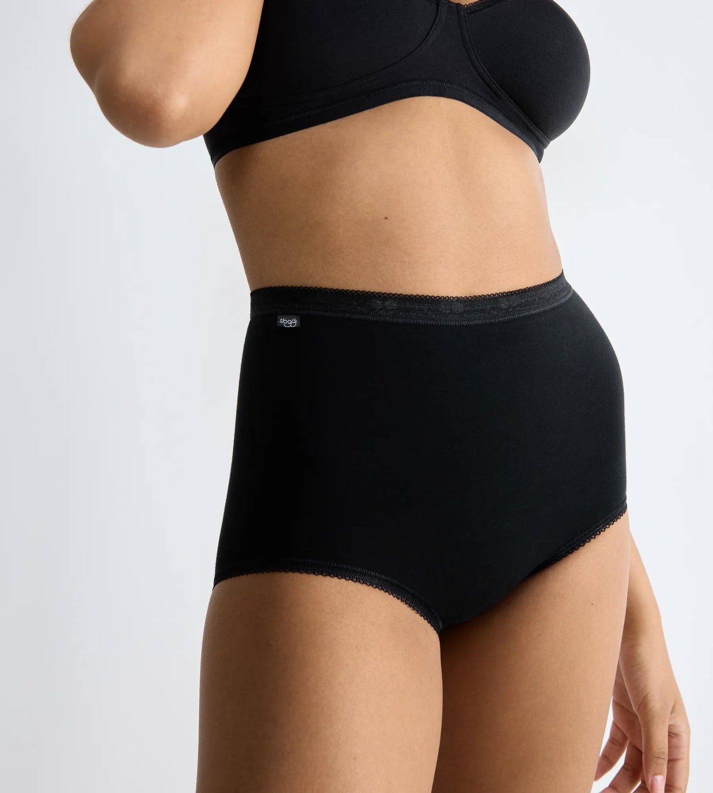 Sloggi Basic+ Women's Maxi Knickers 3-Pack: Ultra-Comfortable High-Waist Cotton Underwear