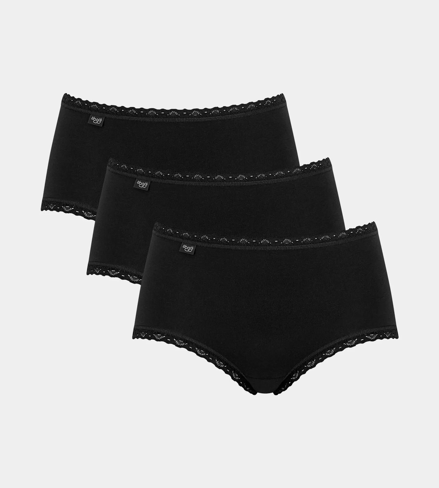 Sloggi 24/7 Cotton Lace Midi Knickers: Comfort, Style, and Freedom in a 3-Pack