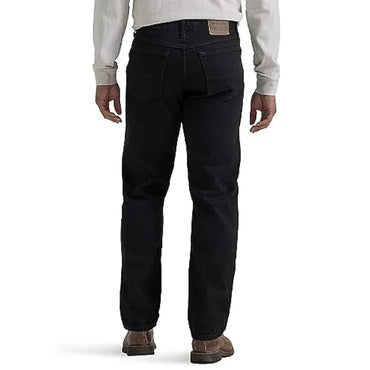 Wrangler Authentic Men's Classic 5-Pocket Relaxed Fit Cotton Jean, Black - Gomix Brands Outlet