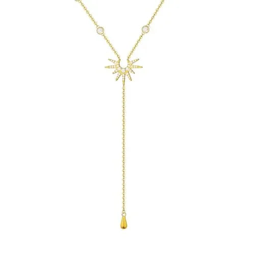 Rymenioy Adjustable Gold Lariat Y-Necklace with Teardrop Pendant for Women - Gomix Brands Outlet
