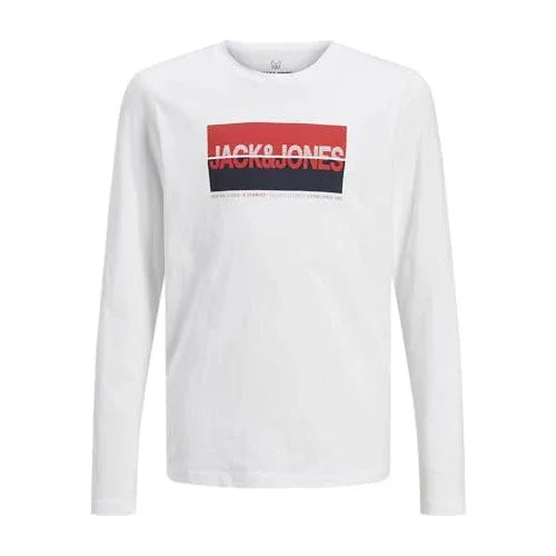 JACK&JONES JUNIOR Boys Long Sleeve Tee LS Crew Neck Jnr Shirt - Gomix Brands Outlet