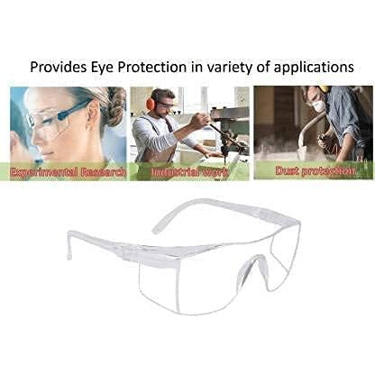 Welbuilt Clear Polycarbonate Safety Goggles – Anti‑Fog UV‑Protected Eye Shield
