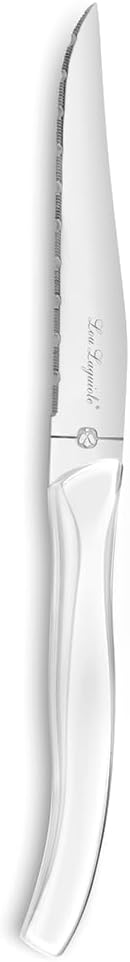 Lou Laguiole Rising Sun 24-Piece White Cutlery Set for Six
