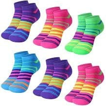 L&K-II 12-Pack Colorful Cotton Sneaker Socks for Women