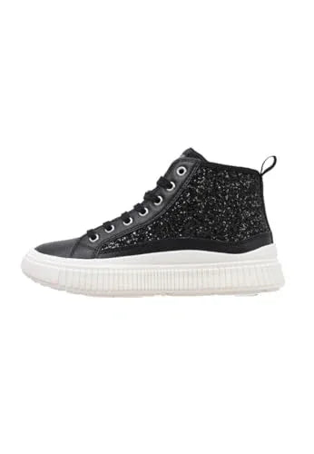 Geox Laquinny Girls Breathable Black Basketball Trainer Size 35 EU - Gomix Brands Outlet