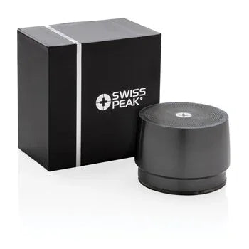 Swiss Peak 5W Wireless Bass Speaker: Portable, Stainless Steel, 5-Hour Playtime - Gomix Brands Outlet