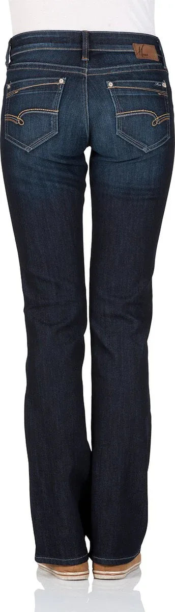Mavi Bella Women's Bootcut Washed Denim Jeans - Comfortable Stretch Fit - Gomix Brands Outlet