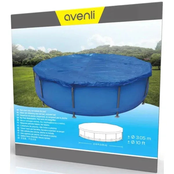 Avenli Durable Blue Round Frame Pool Cover - 10-Foot Protective Tent - Gomix Brands Outlet