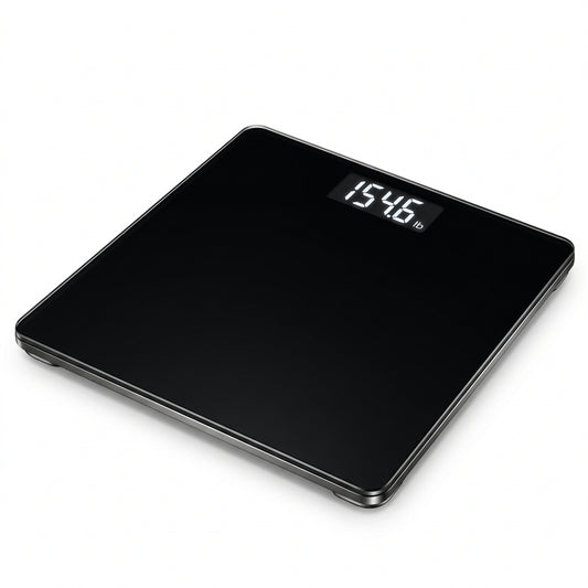 MONOPRIX 3485465 Electronic Glass Bathroom Scale for Accurate Weight Tracking