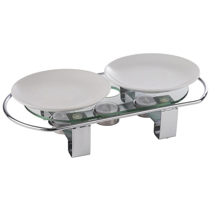 3-Light Stainless Steel Chafing Dish Warmer with GN 1/1 Compatibility