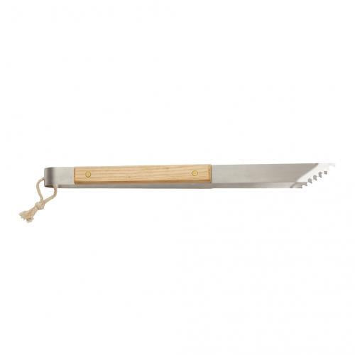 Vinga Paso Stainless Steel Grill Tongs with Ash Wood Handle for Kitchen & BBQ
