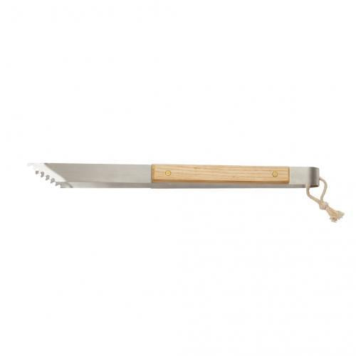 Vinga Paso Stainless Steel Grill Tongs with Ash Wood Handle for Kitchen & BBQ