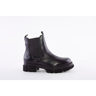 Bugatti Black Fashion Zip Gusset Ankle Boots with Memory Insoles