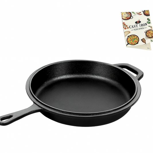 Overmont 26CM Pre-Seasoned Cast Iron Dutch Oven Pot