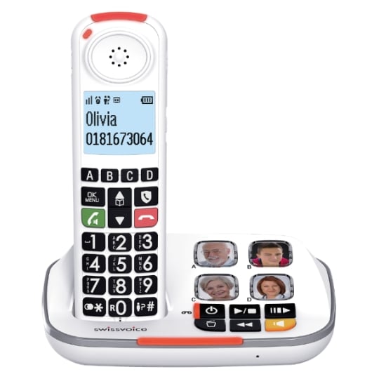 Swissvoice Xtra 2355 Cordless Phone with Answering Machine White