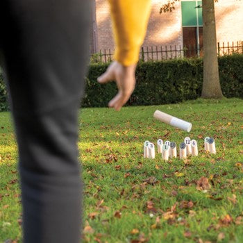 Premium Wooden Scatter Game Set - Outdoor Family Fun with Numbered Pins