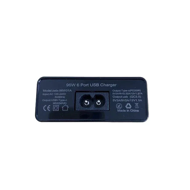 Powerful 96W USB-C PD QC3.0 Multiport Wall Charger Adapter - Gomix Brands Outlet