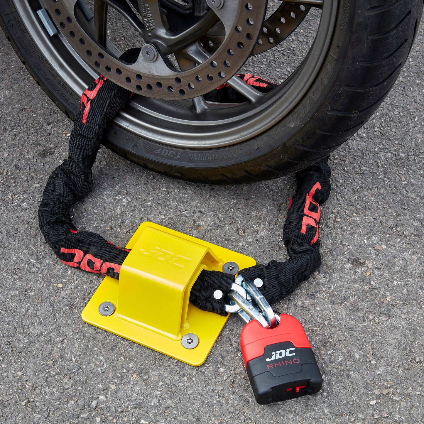 JDC Sphere Pro Motorcycle Ground Anchor – Heavy Duty Steel Security