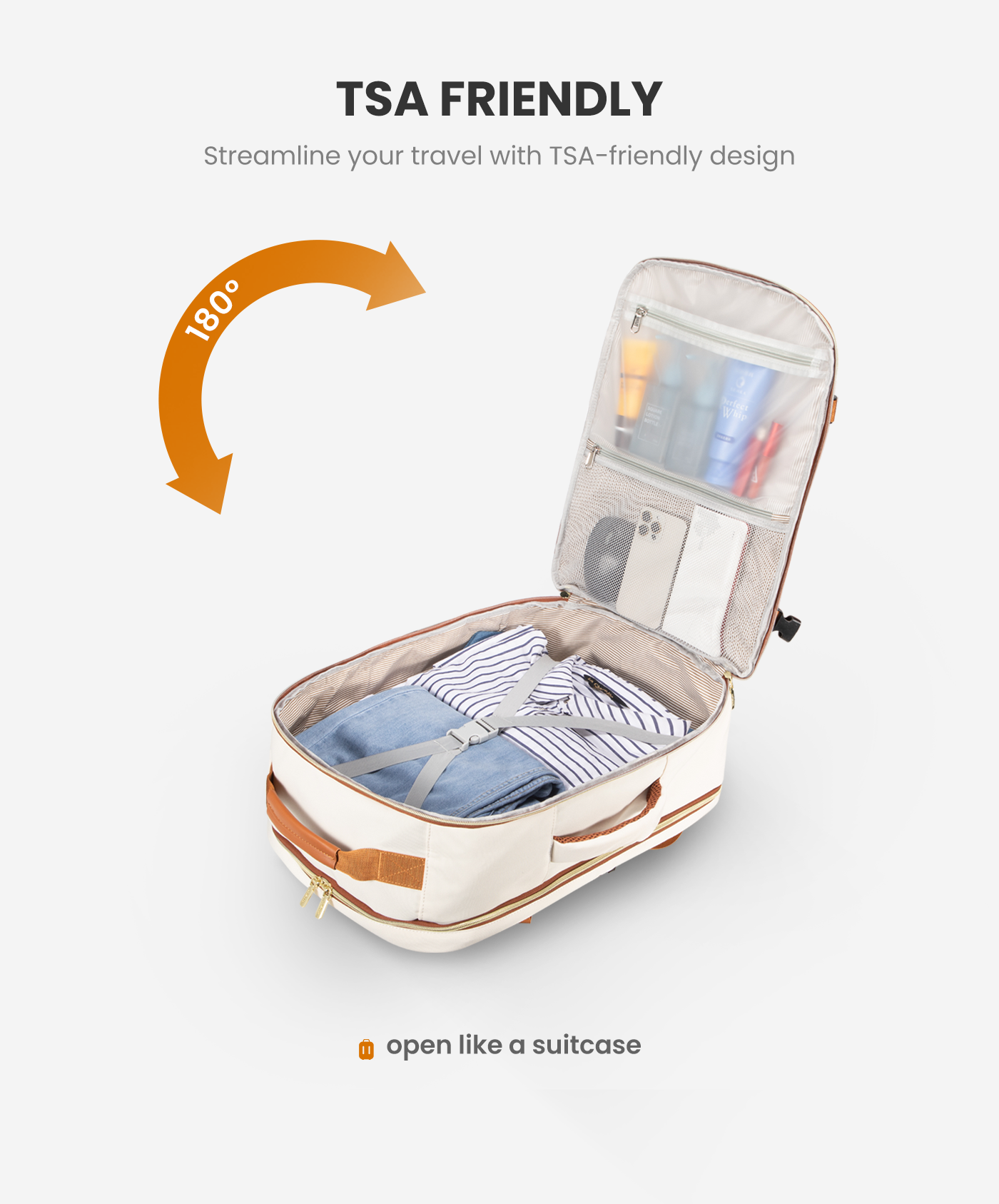 Freyja 40/50L Laptop Travel Backpack – Airline Approved, Water‑Resistant