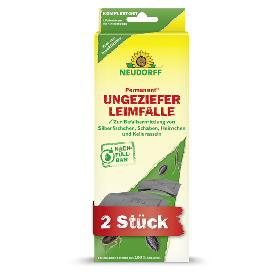 Neudorff Permanent Non-Toxic Insect Glue Trap for Silverfish, Cockroaches, Crickets, Woodlice