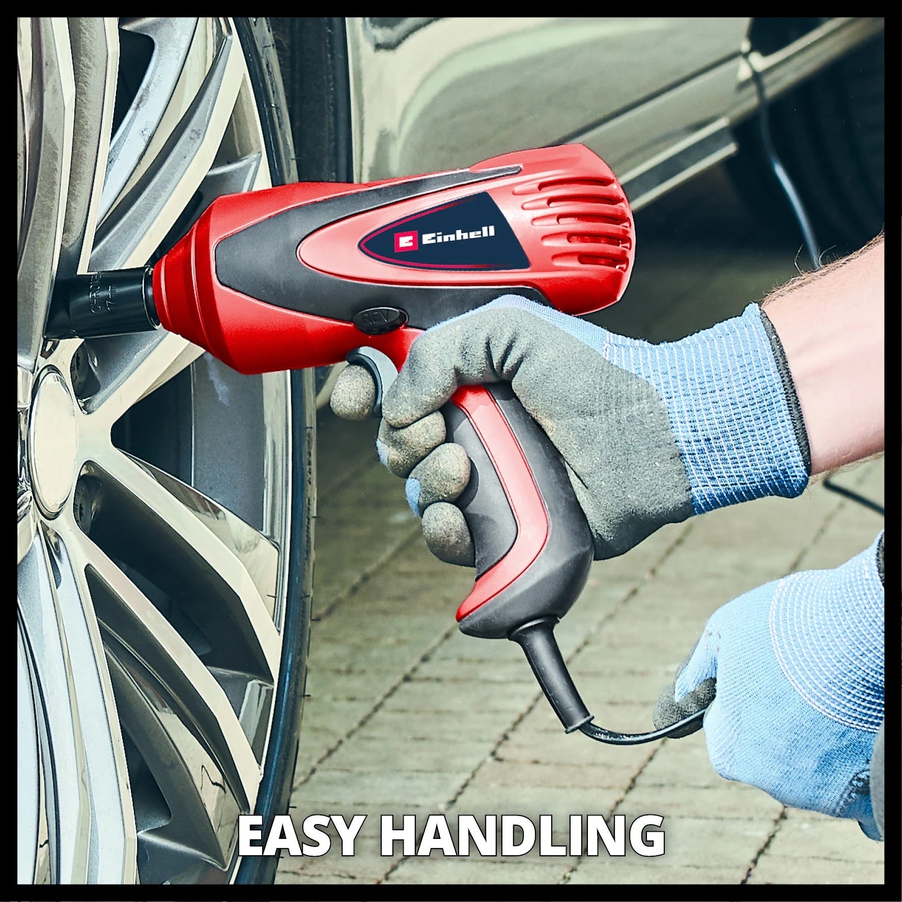 Einhell 12V Portable Impact Wrench 350Nm Torque for Fast Wheel Changes