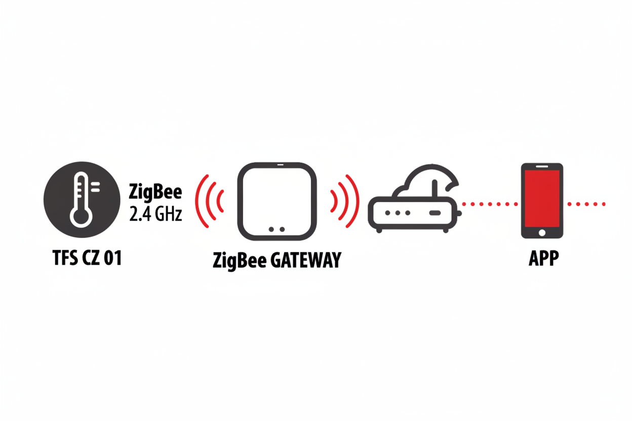 Brennenstuhl Connect Zigbee Temperature and Humidity Sensor TFS CZ 01