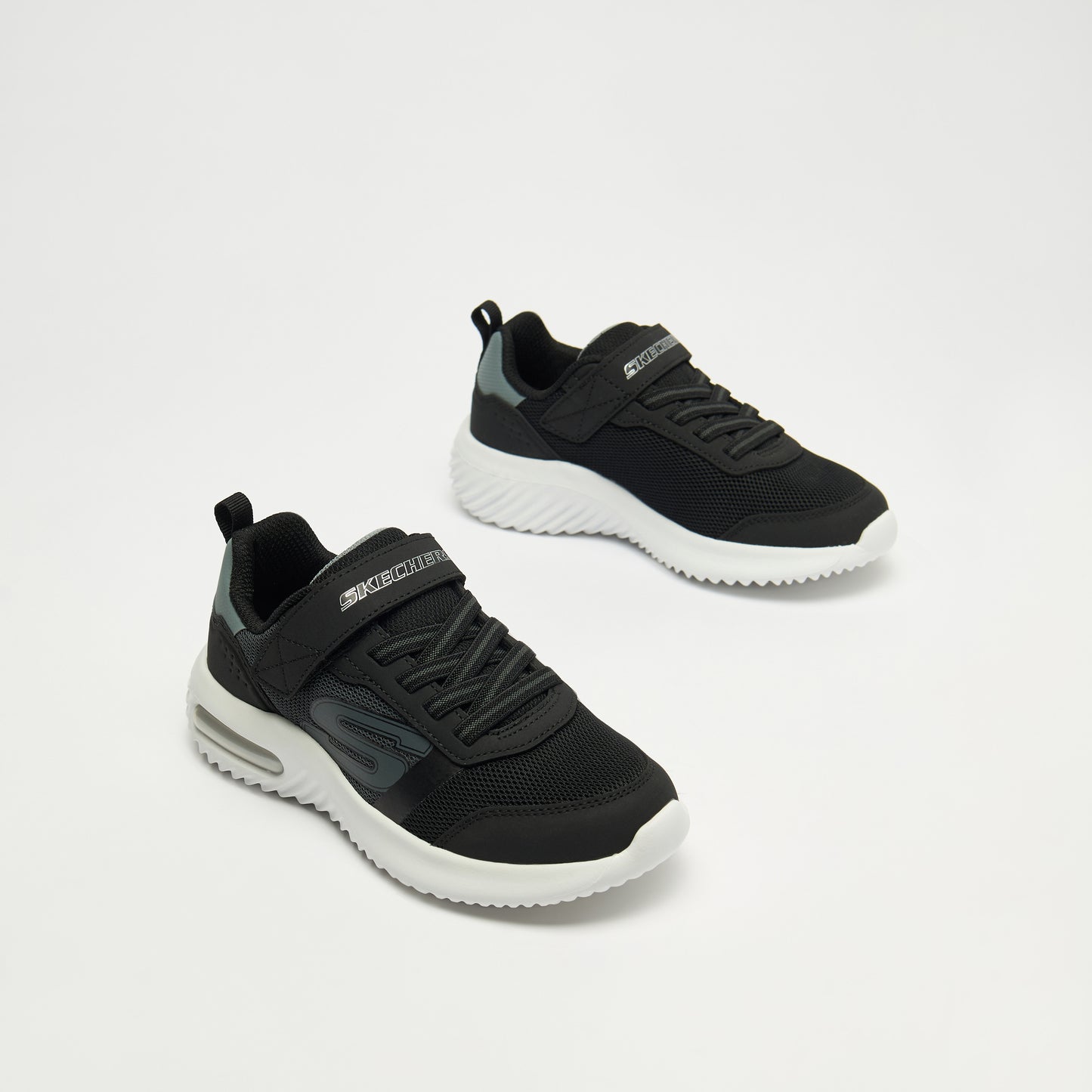 Skechers Boys Bounder-Tech Hook & Loop Sneakers - Durable Performance Shoes