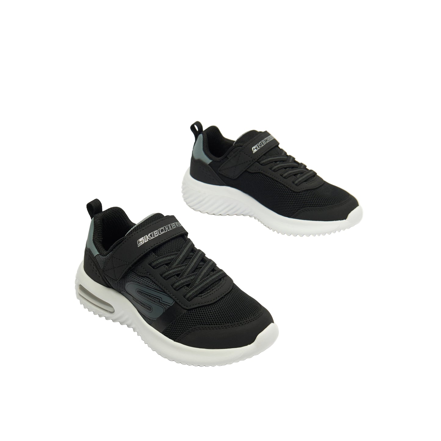 Skechers Boys Bounder-Tech Hook & Loop Sneakers - Durable Performance Shoes