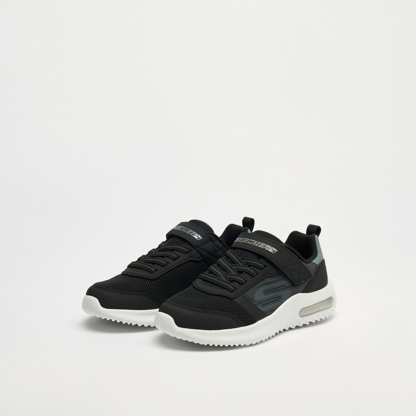 Skechers Boys Bounder-Tech Hook & Loop Sneakers - Durable Performance Shoes