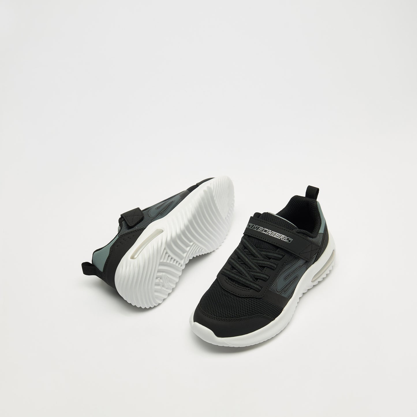Skechers Boys Bounder-Tech Hook & Loop Sneakers - Durable Performance Shoes