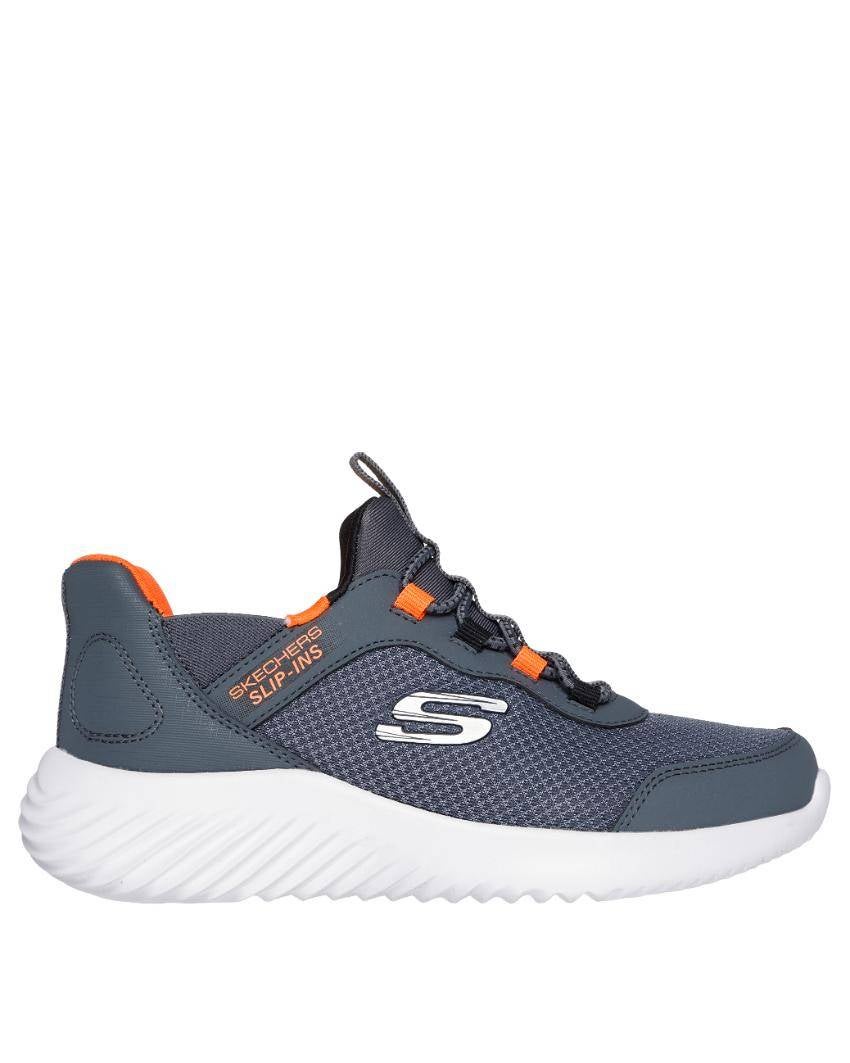 Kids' Skechers Hands Free Slip-Ins Bounder Brisk-Burst Athletic Sneakers