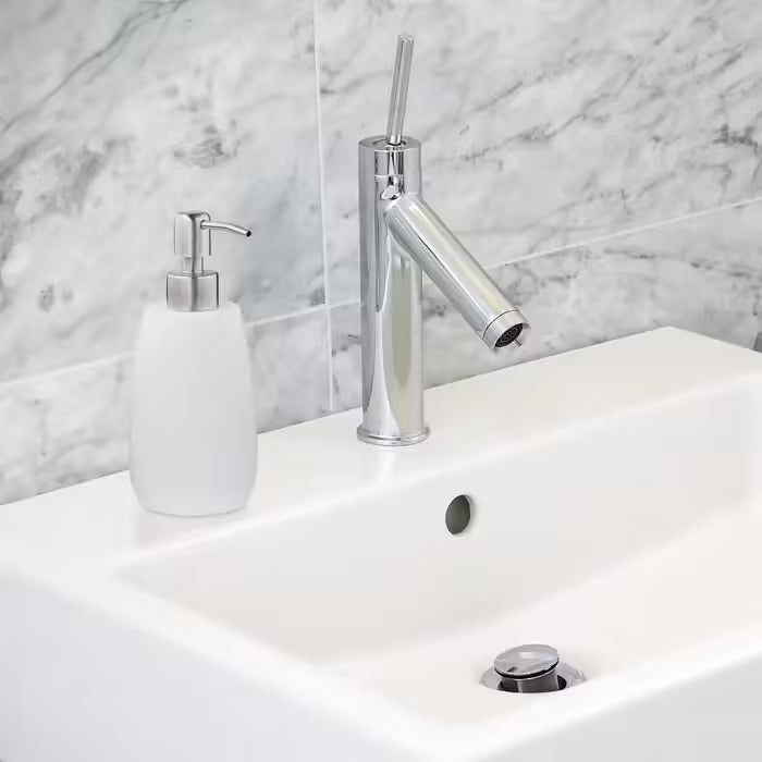 Relaxdays Rechargeable Soap Dispenser 300ml White Bathroom