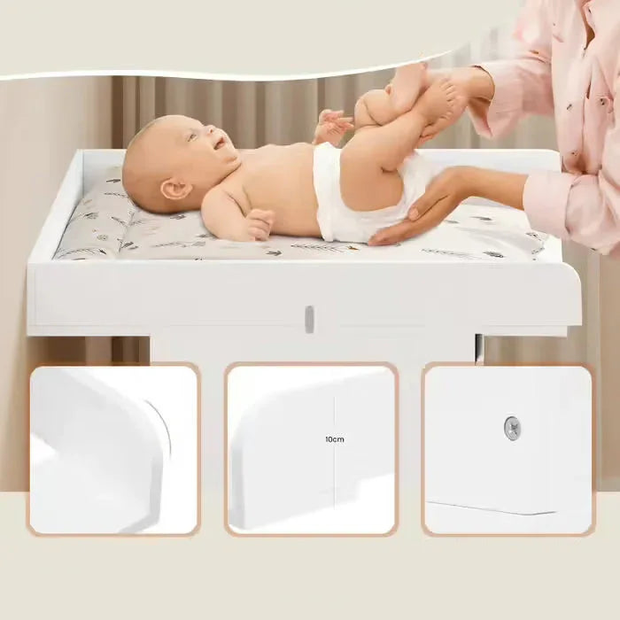 White MDF Changing Table Topper - Convert Dresser to Nursery Station - Gomix Brands Outlet