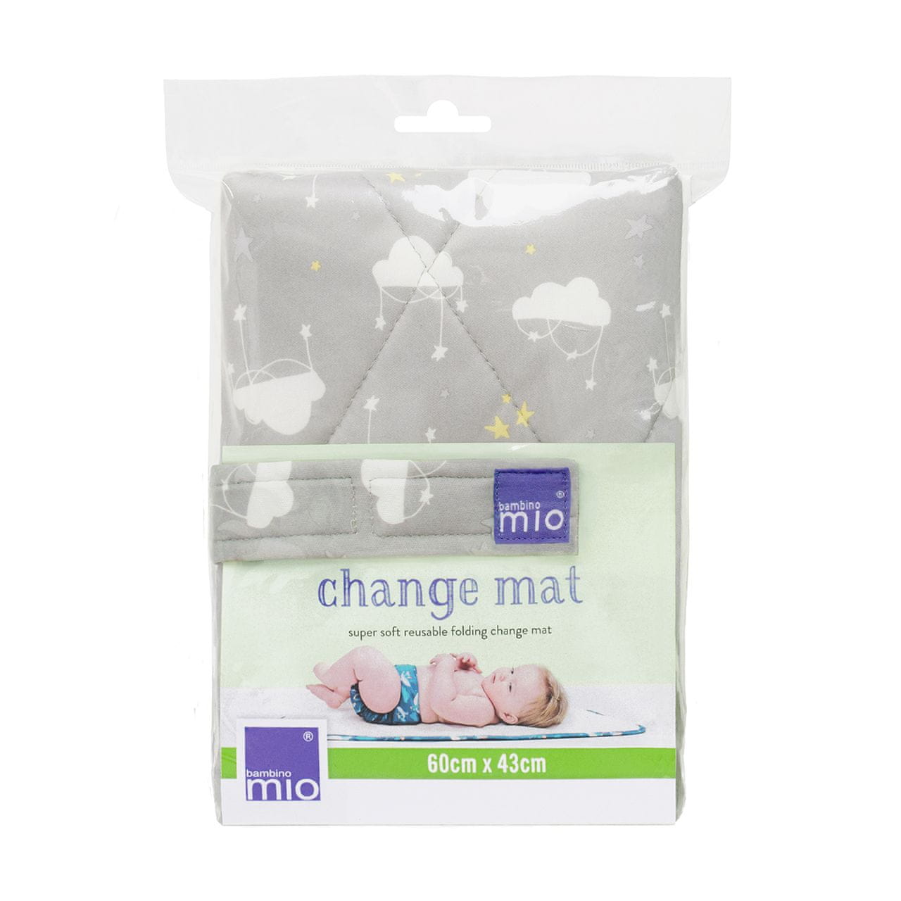 Bambino Mio Cloud Nine Portable Foldable Waterproof Soft Baby Changing Pad