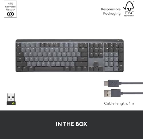 Logitech MX Mechanical Mini Wireless Keyboard with Tactile Backlight